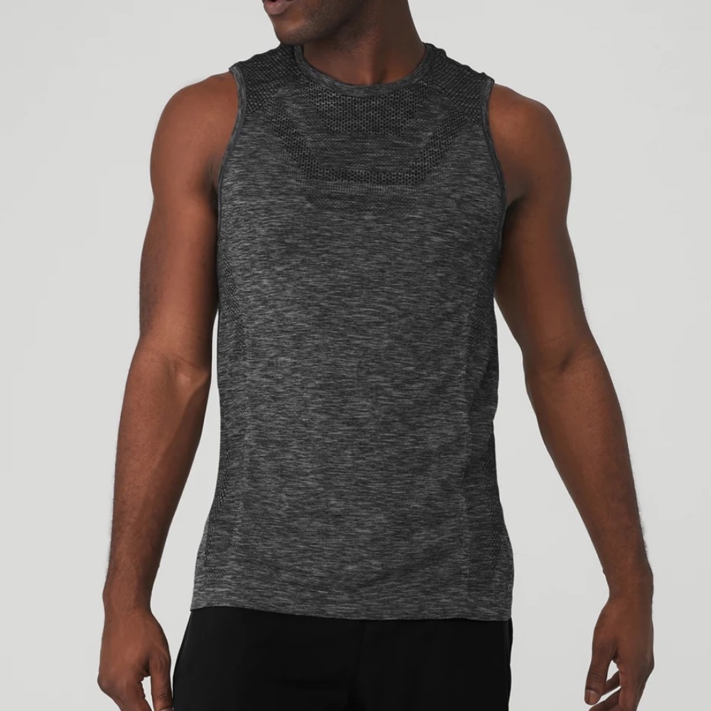 Amplify Seamless Muscle Tank (BONOBOS - Large Slim Fit -Black)